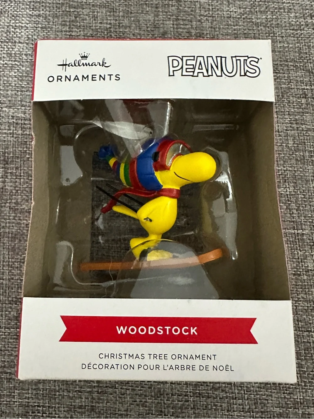 Hallmark Peanuts Woodstock Skiing Christmas Ornament